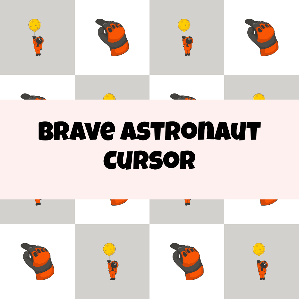 Preview Brave Astronaut cursor custom cursor pack